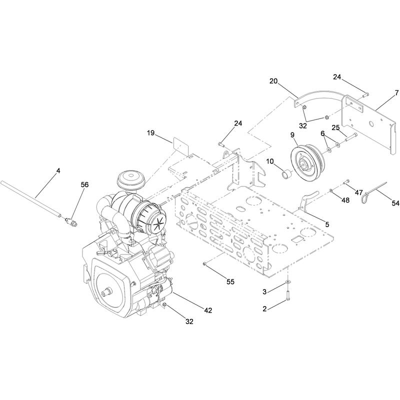 Engine and Clutch Assembly