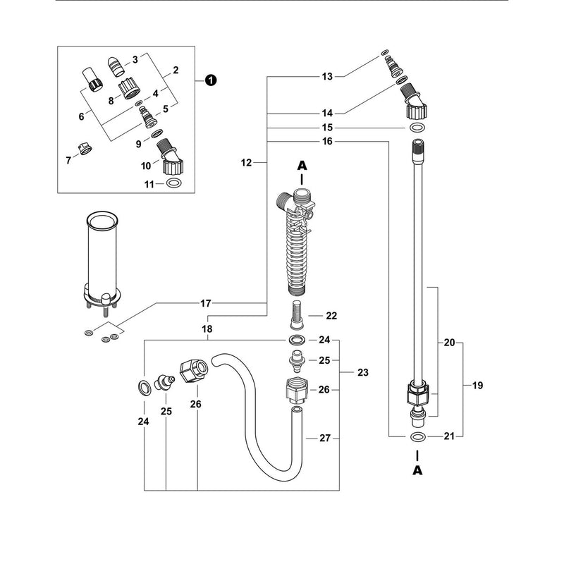 Nozzles, Wand, Hose