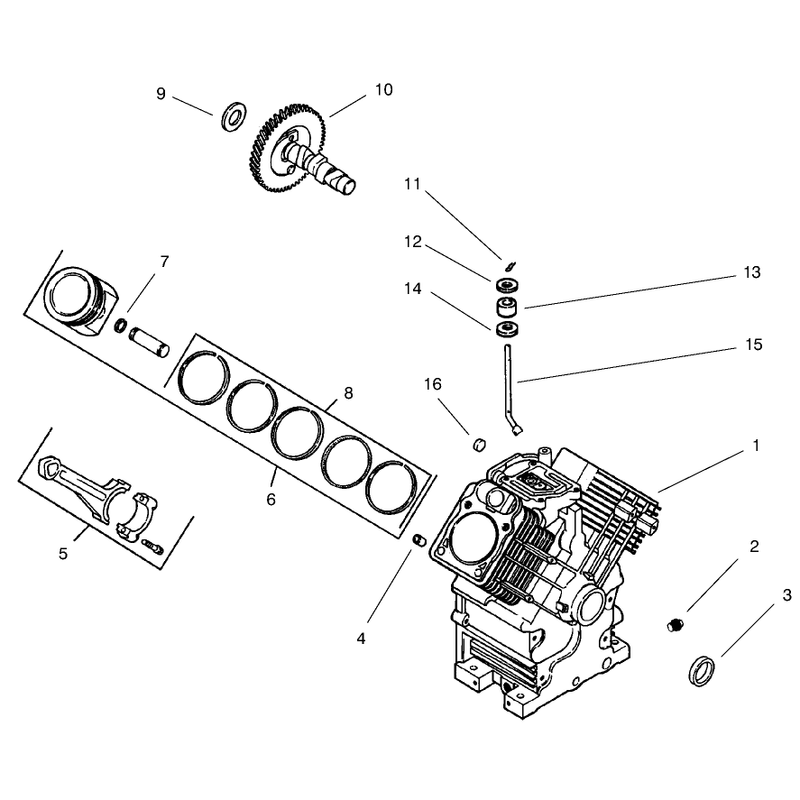 Group 2 Crankcase Model 73471 Only