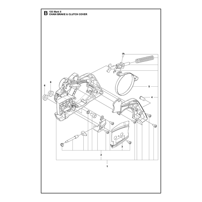 CHAIN BRAKE AND CLUTCH COVER