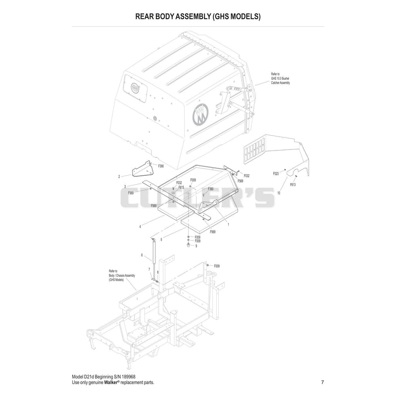 Rear Body Assembly GHS Models