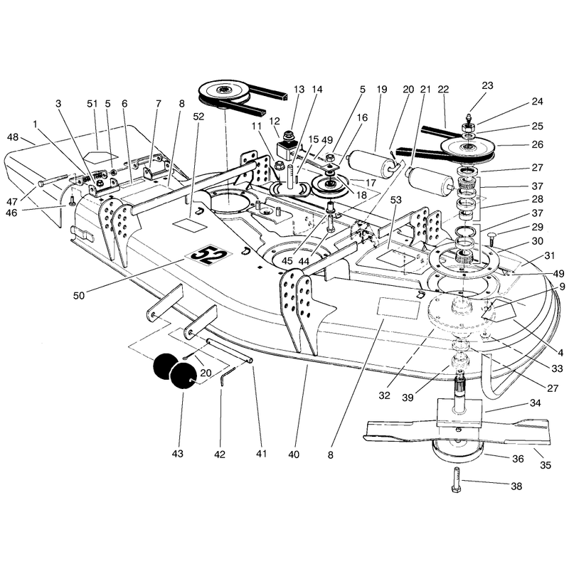 Deck and Spindle Assembly