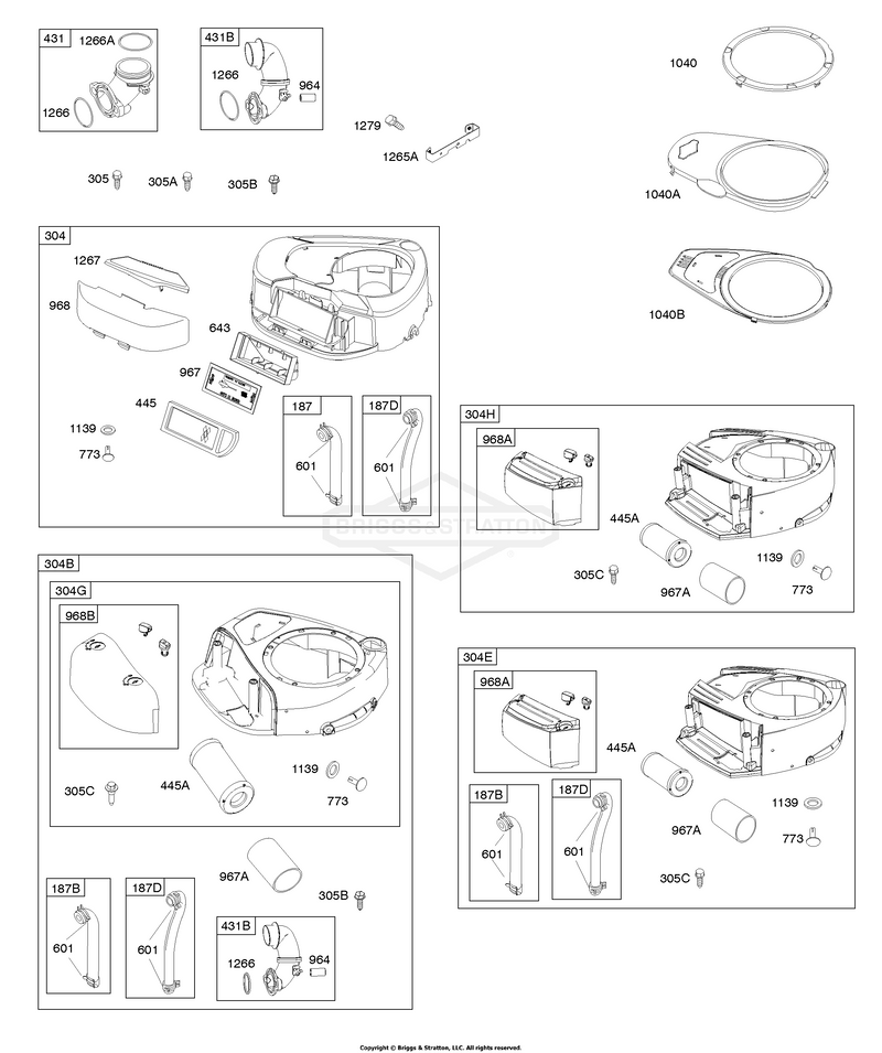 AIR CLEANER, BLOWER HOUSING