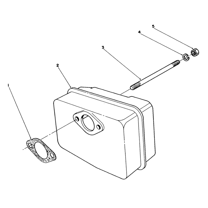 Muffler Assembly(engine Model No. 47pm1-5)