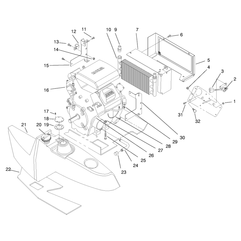 Engine and Fuel Tank