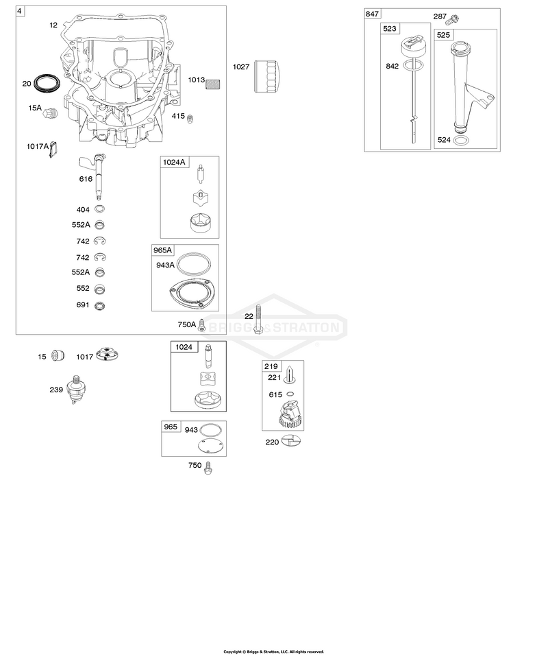 Engine Sump, Oil Pump, Dipstick/Tube Assembly