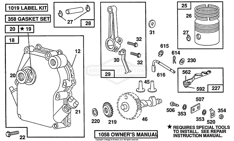 Crankcase Cover,Piston,Cam