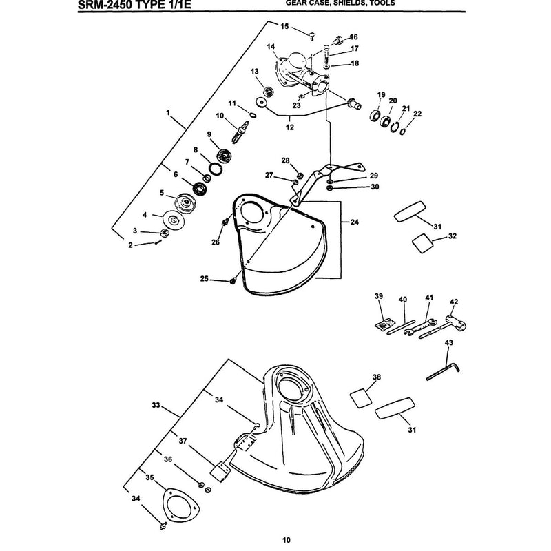 Type 4/1E Sear Case, Shields, Toys