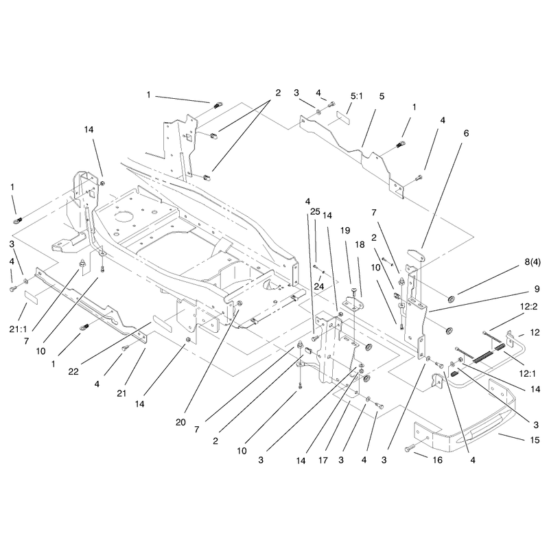 Bumper and Hood Support Assembly