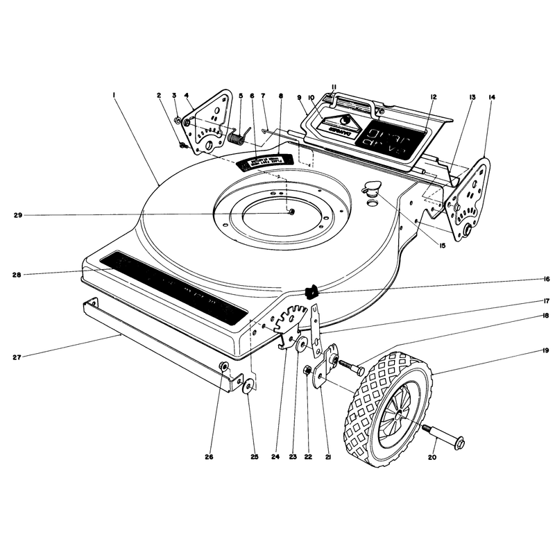 Mower Housing Model No 16890