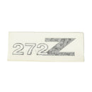 Ariens 05233500 Pro-Master 272Z Decal (white background)