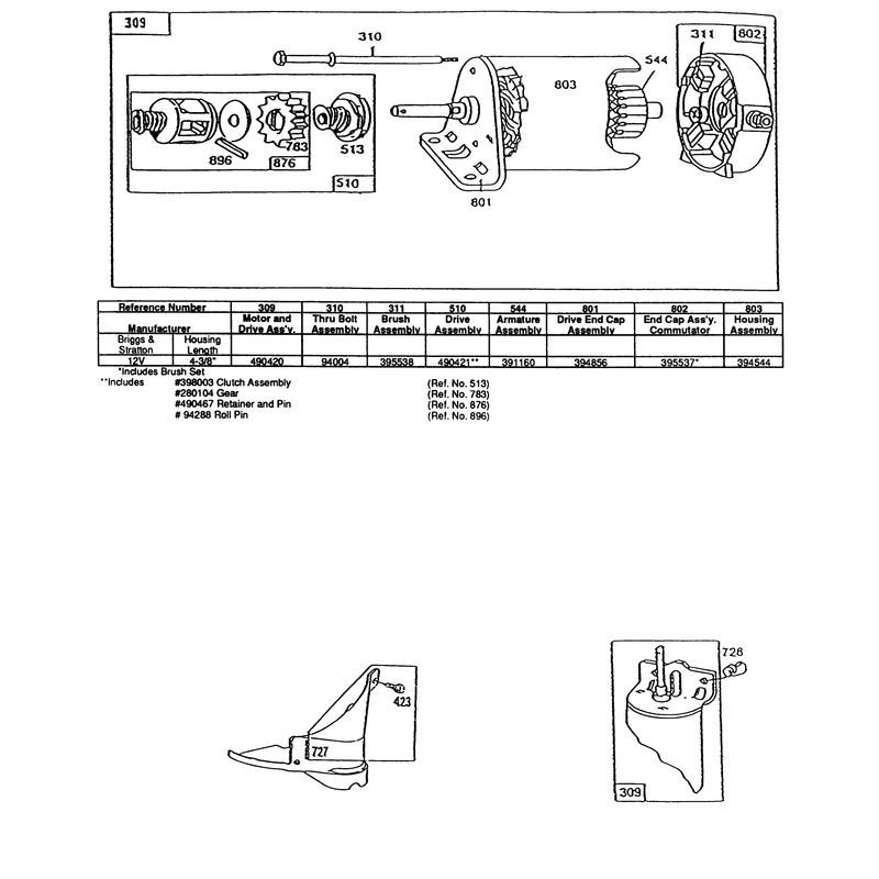 Engine Briggs And Stratton Model 281707-0226-01