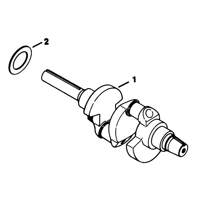 Crankshaft Kohler Engine Model No Kt1-7qs Type No 24324