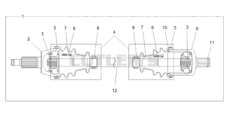 Drive Train, Front Half Shaft