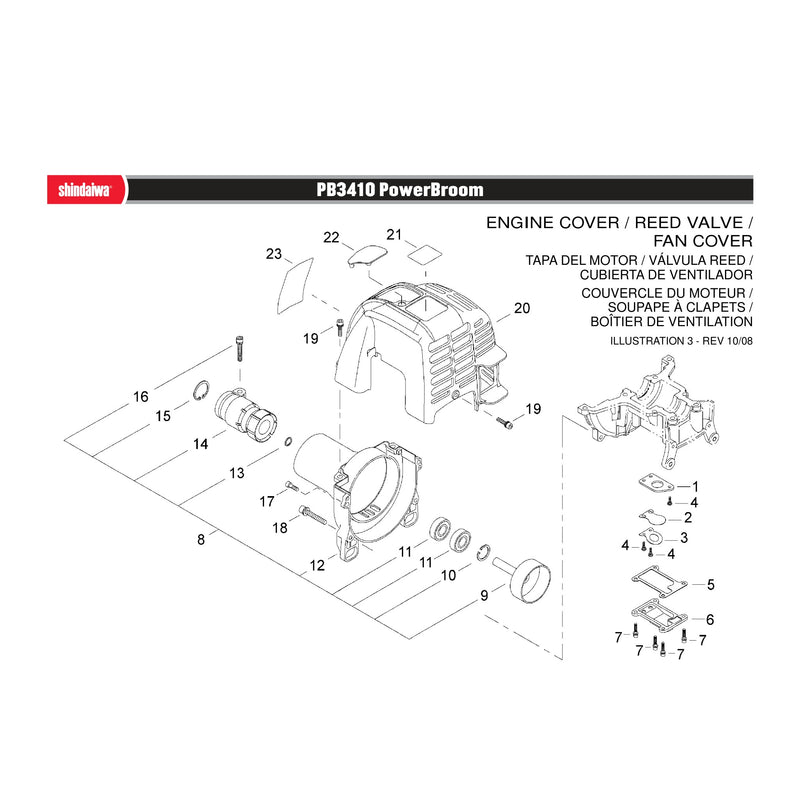 ENGINE COVER / REED VALVE / FAN COVER