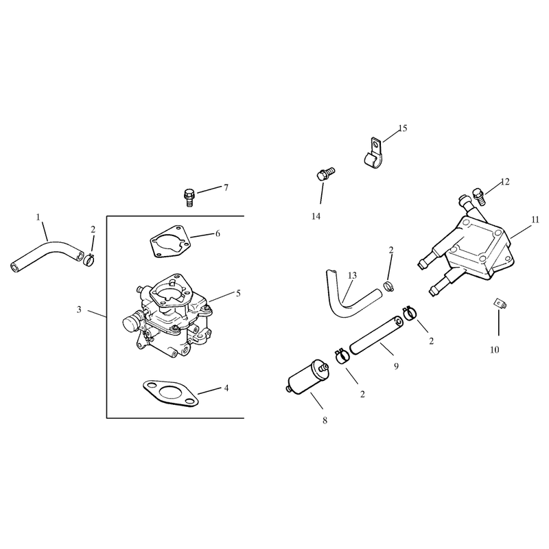 Group 8 Fuel System Assembly Kohler CH23S-76569