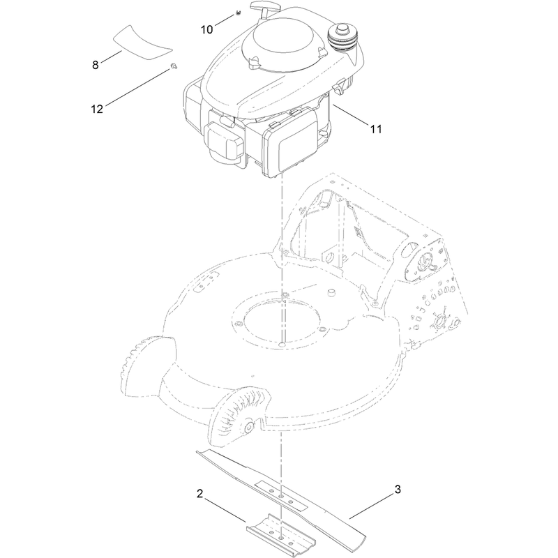 Engine and Blade Assembly