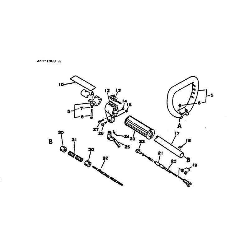 Handle Throttle and Drive Shaft