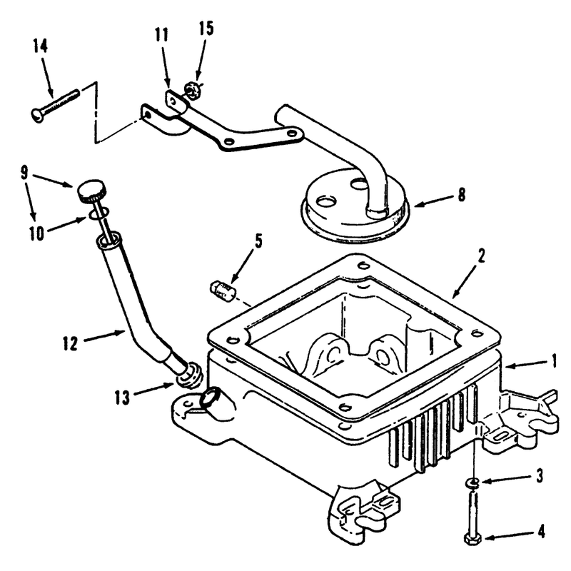 Oil Base and Fill Tube and Bracket
