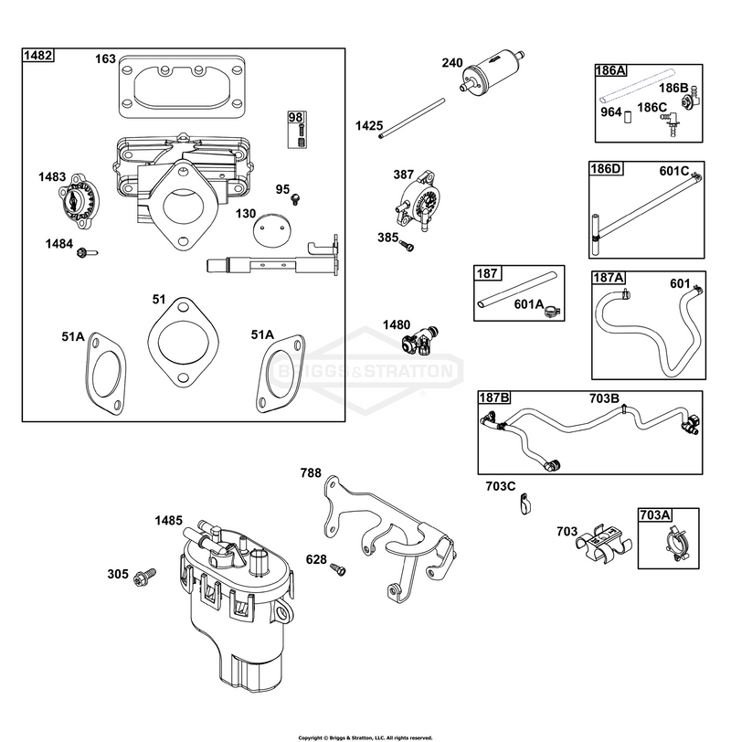 Throttle Body, and Fuel Supply Group