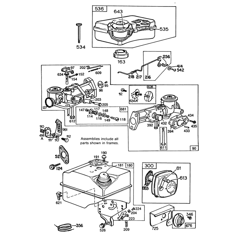 Engine Briggs and Stratton Model No 130202-1640-01 Continued