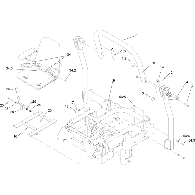 Roll Over Protection System Assembly No 108-1097