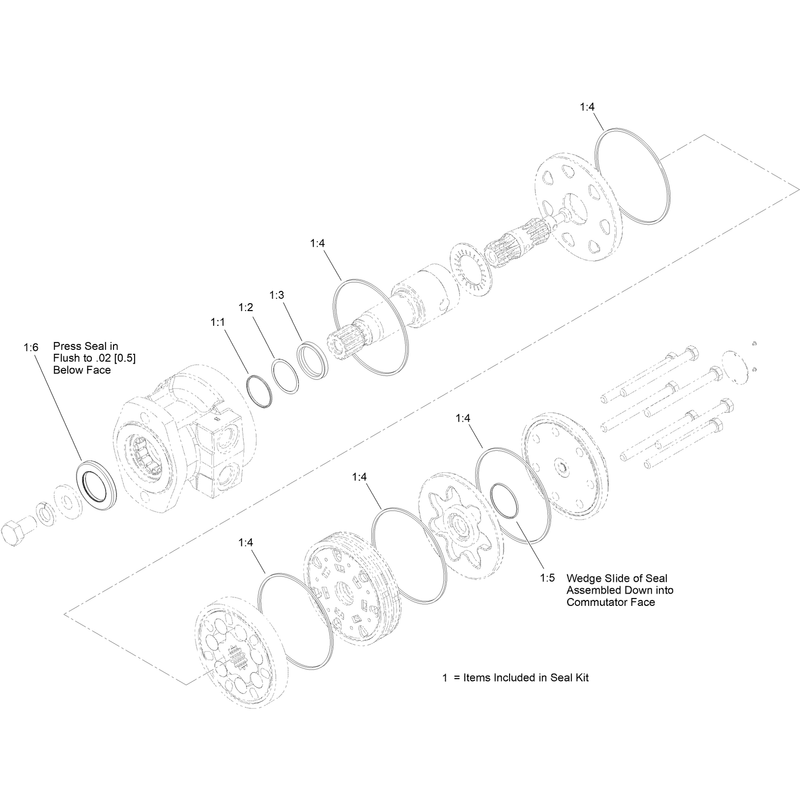 Hydraulic Motor Assembly No 131-0652