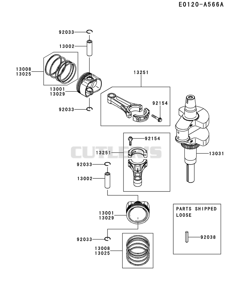 PISTON/CRANKSHAFT