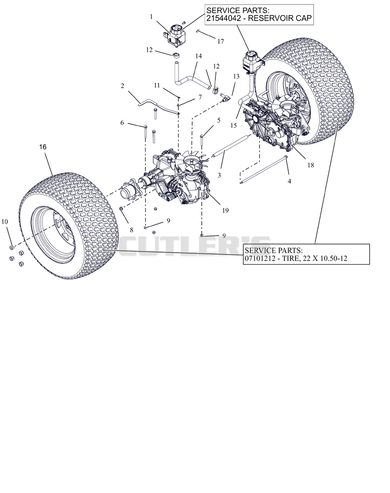 Rear Tires And Transaxles