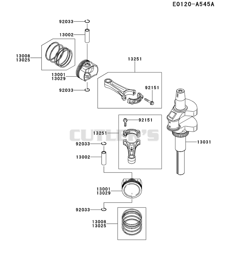 PISTON/CRANKSHAFT