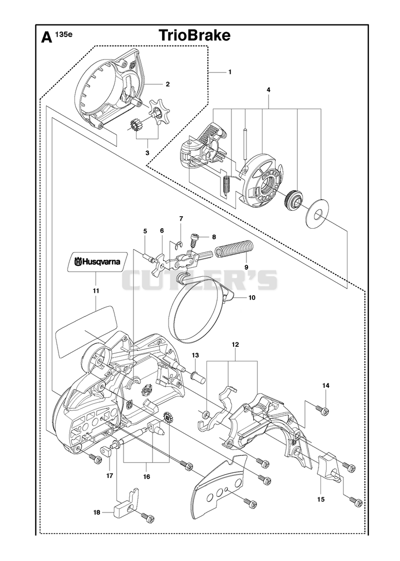 CHAIN BRAKE & CLUTCH COVER