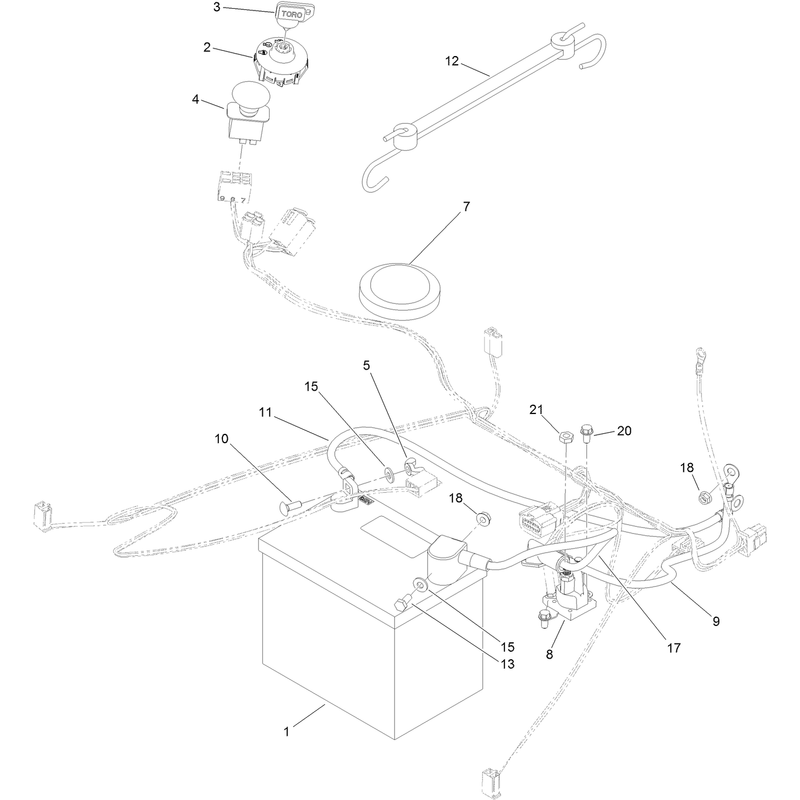 Battery and Electrical Assembly