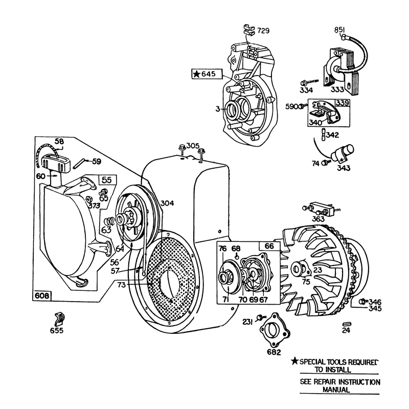 Engine Model No. 252416 Type 0190-01 (model 38095)