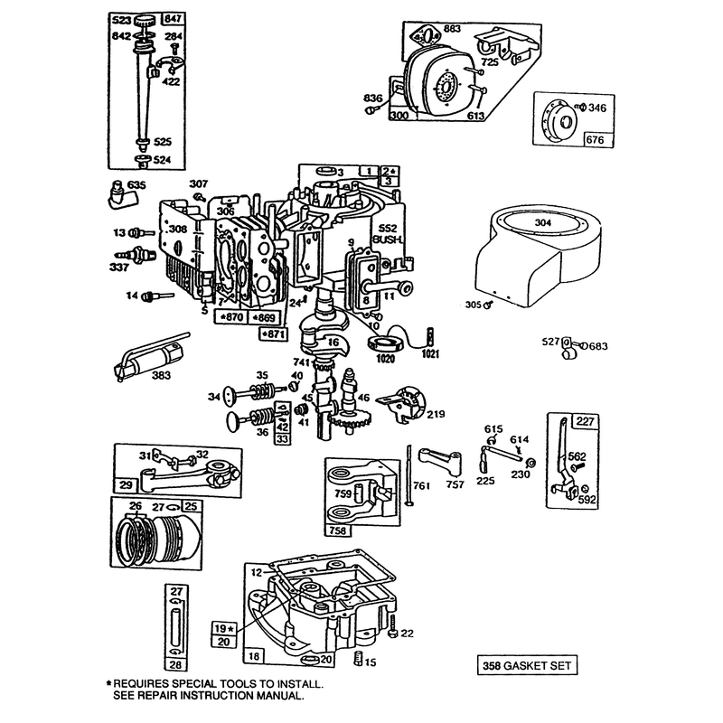 Briggs and Stratton Model No 191707-0121-01