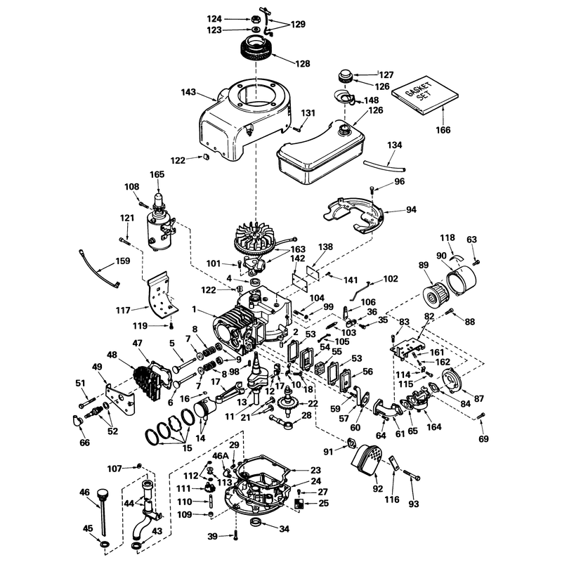 Engine Model No. V70 Type 125183 Tecumseh