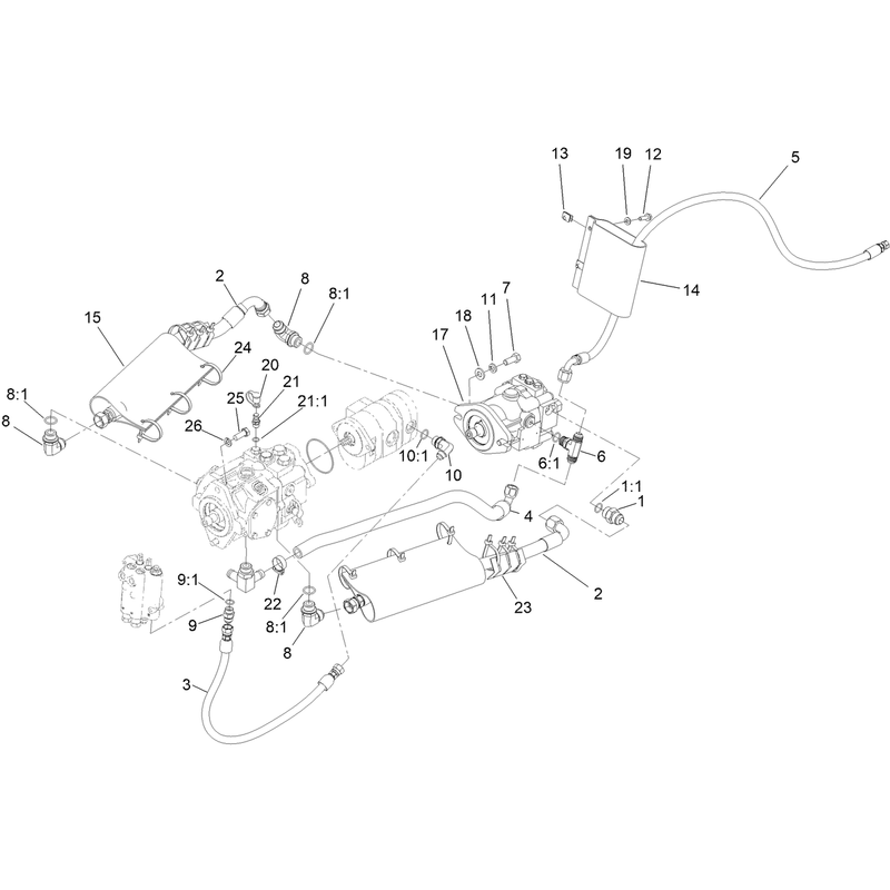 Hydraulic Plumbing Assembly