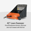 Husqvarna 529756001 LS42 42-inch Lawn Sweeper, 22 Cu. Ft. Riding Mower Attachments