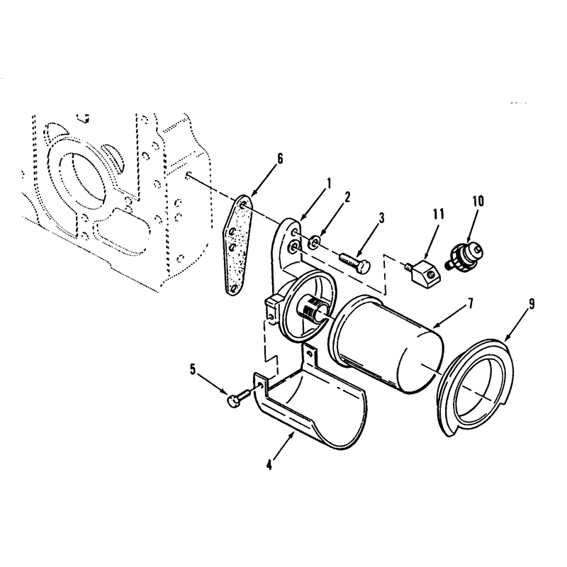 Oil Filter and Low Oil Pressure Cut Off Switch
