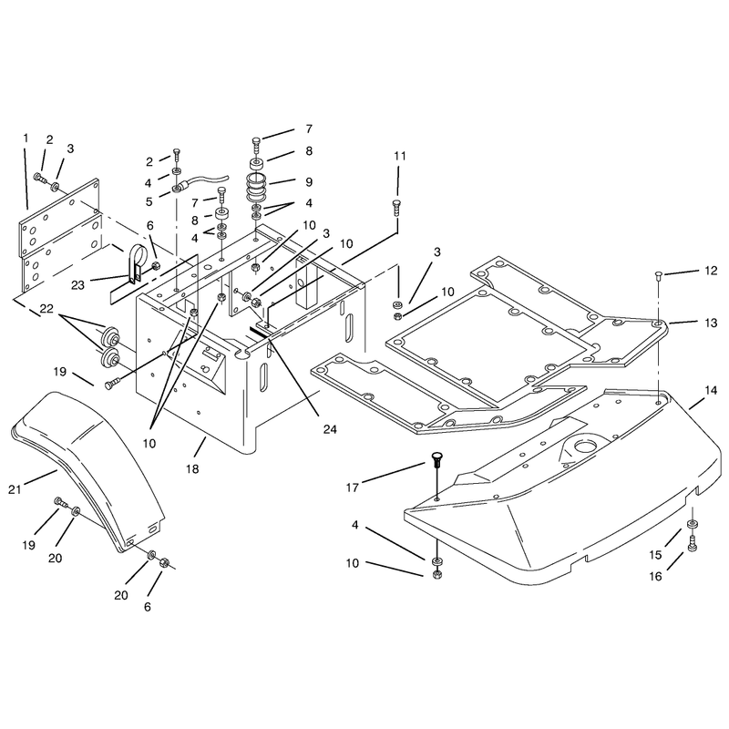 Fenders and Floor Pan Assembly