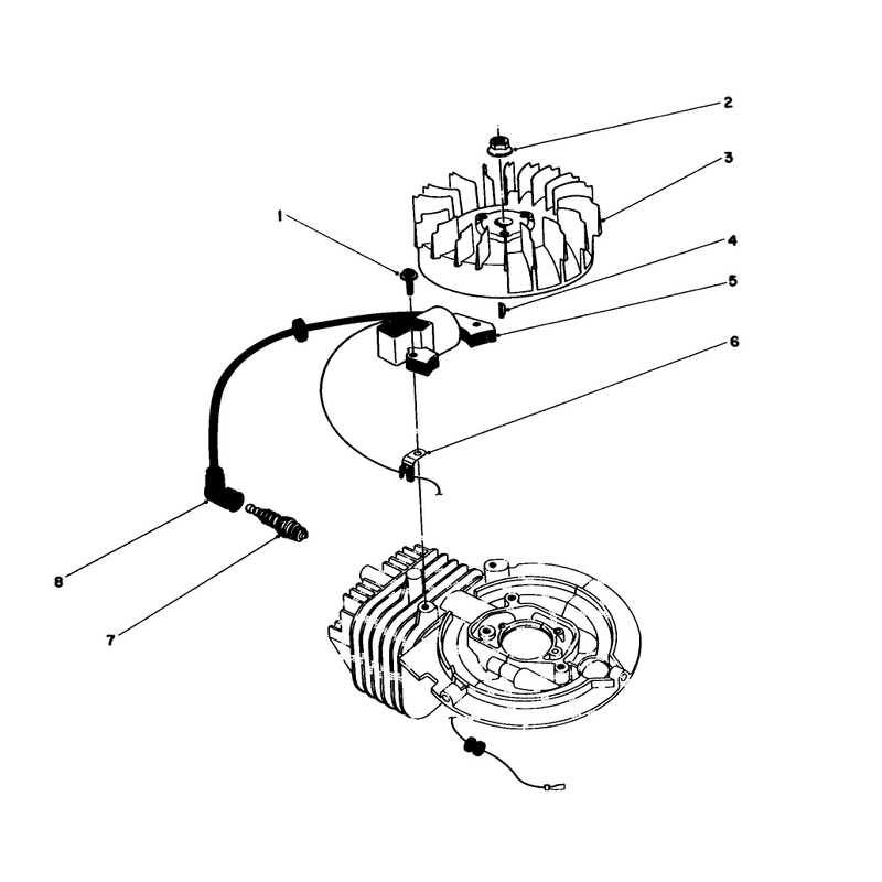 Flywheel and Magneto Assembly