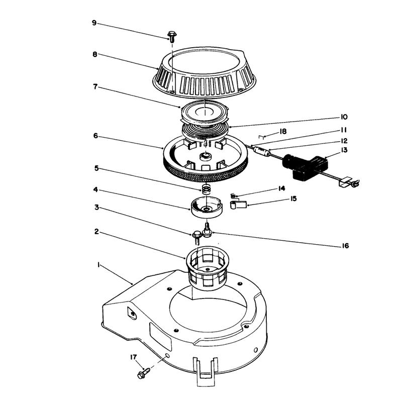 Recoil Assembly Model No 47pl0-1