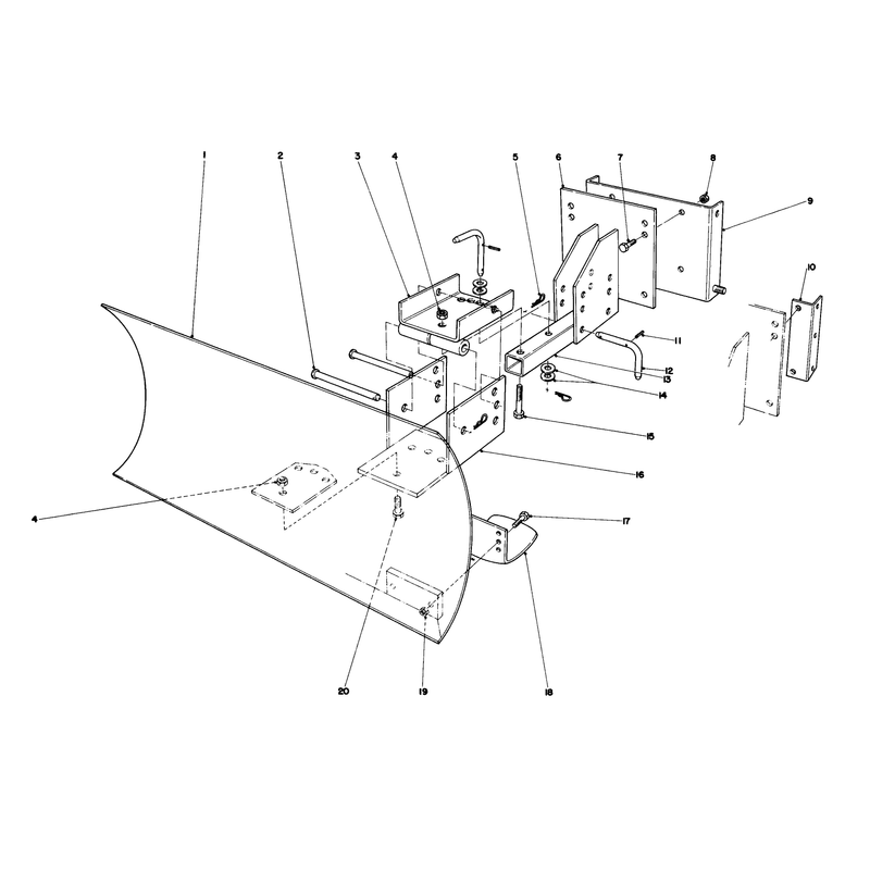 Grader Blade Assembly Model No. 59099 (optional)