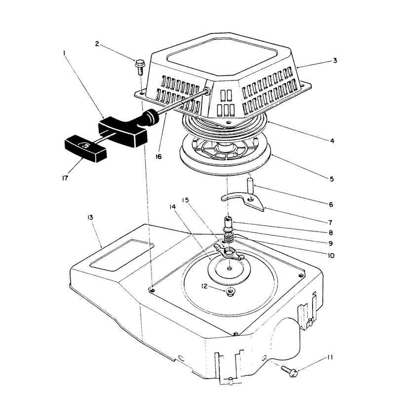 Recoil Assembly (engine Model No. Vmk9-2)