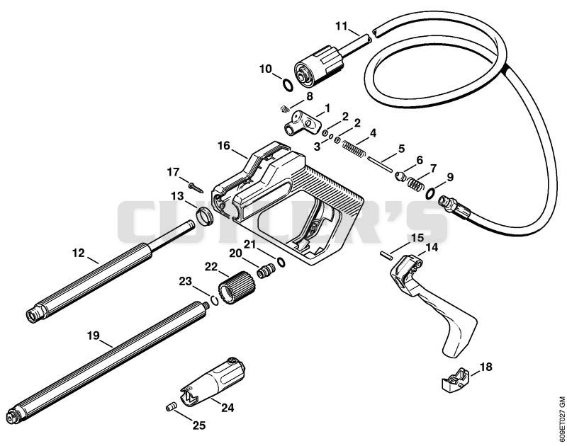 Spray gun, Spray lance/wand
