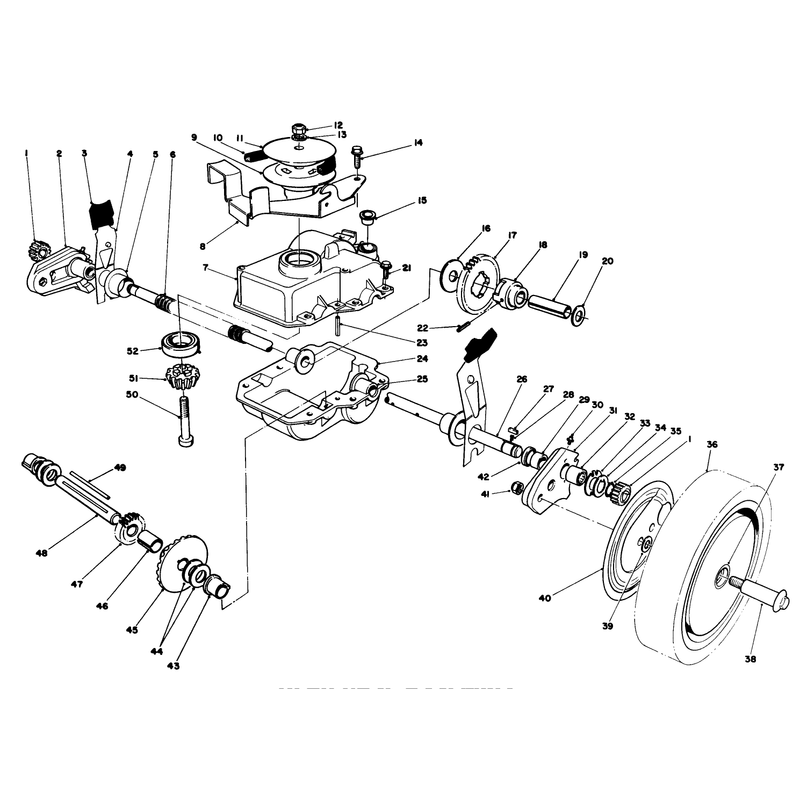 Gear Case Assembly Used on Units with Serial No 6000101 - 6001100