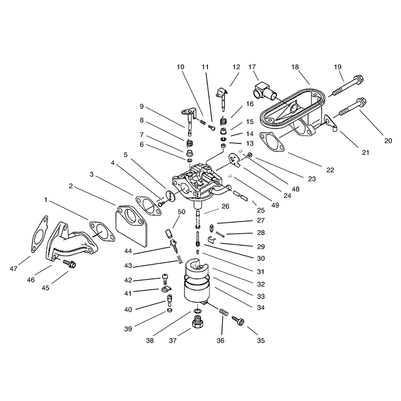 Carburetor Assembly Kawasaki Model FB460V-LS08