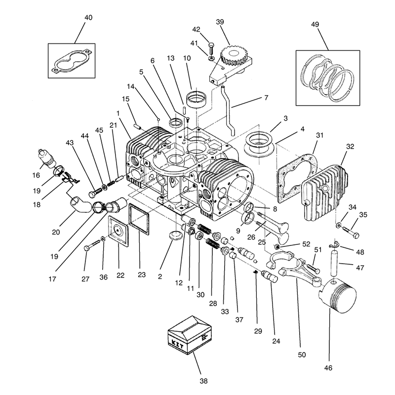 Engine Cylinder Block Assembly