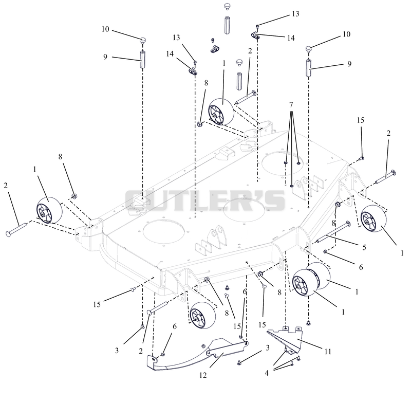 Anti-Scalp Wheels and Baffles - 48" - RD