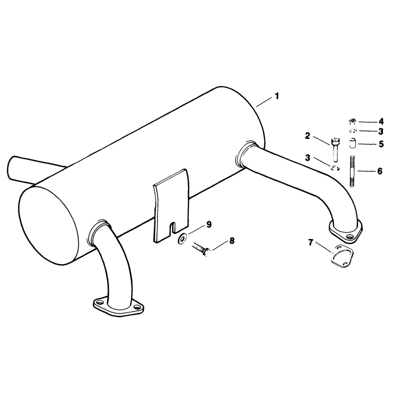 Exhaust Engine Kohler Model No M18qs-24657 Continued
