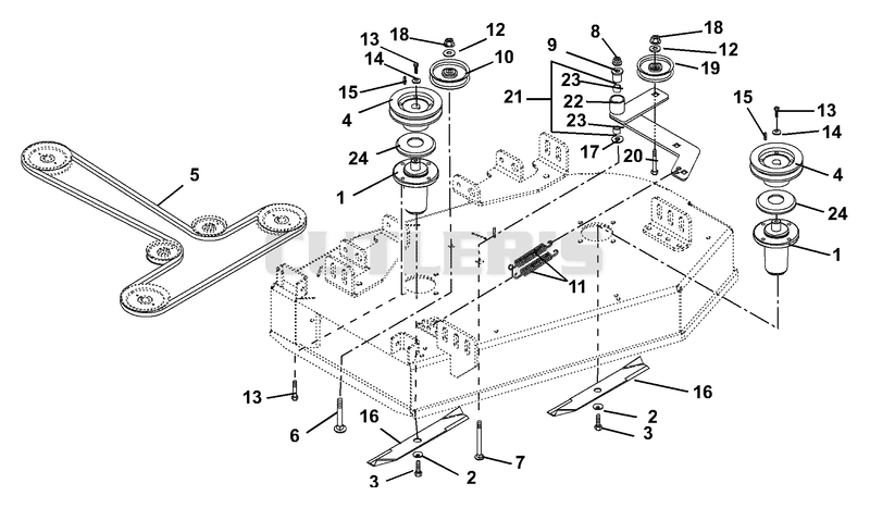 Belts, Spindles, Idlers And Blades